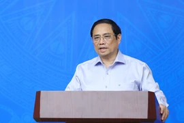 Thủ tướng Phạm Minh Chính phát biểu. (Ảnh: Dương Giang/TTXVN)