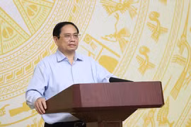 Thủ tướng Phạm Minh Chính phát biểu khai mạc phiên họp. (Ảnh: Dương Giang/TTXVN)