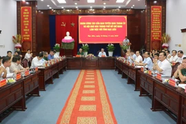 Quang cảnh buổi làm việc. (Ảnh: Tuấn Kiệt/TTXVN)