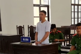 Bị cáo Hoàng Văn Hoành tại phiên xét xử. (Ảnh: TTXVN phát)