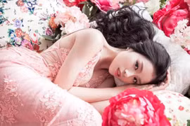 Ca sỹ trẻ Thu Hằng. (Ảnh: Kiều Thuận)