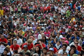 Dòng người biểu tình ở Philippines. (Nguồn: globalpost.com)