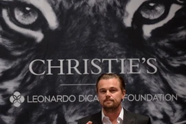 Leonardo DiCaprio tại buổi đấu giá từ thiện. (Nguồn: Getty)