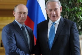 Tổng thống Nga Vladimir Putin và Thủ tướng Israel Benjamin Netanyahu. (Nguồn: Getty)
