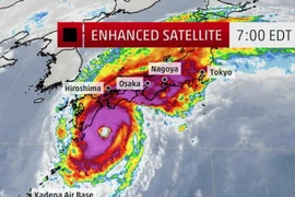 [Video] Bão Phanfone vừa vào Nhật Bản đã gây chết người