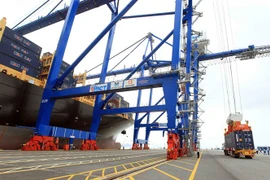 Cảng container quốc tế Tân Cảng Hải Phòng. (Ảnh: An Đăng/TTXVN)