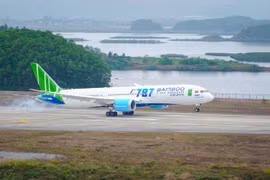Máy bay của Bamboo Airways. (Ảnh: TTXVN)