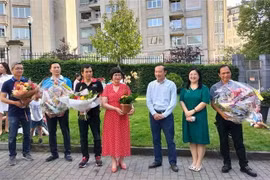 Phóng viên thường trú tác nghiệp. (Ảnh minh họa. Nguồn: TTXVN)