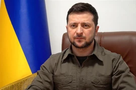 Tổng thống Ukraine Volodymyr Zelensky. (Nguồn: AFP/TTXVN)