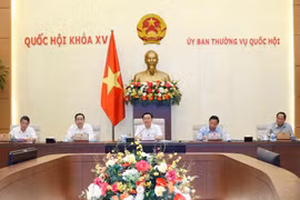 Chủ tịch Quốc hội Vương Đình Huệ phát biểu. (Ảnh: Doãn Tấn/TTXVN)