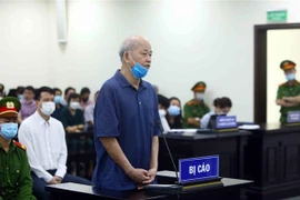 Bị cáo Đào Quốc Việt, nguyên Giám đốc Công ty cổ phần vận tải và thương mại VEAM-Vetranco trả lời câu hỏi của Hội đồng xét sử tại phiên tòa. (Ảnh:An Đăng/TTXVN)
