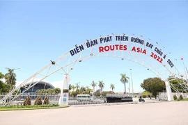 Trung tâm Hội chợ Triển lãm Đà Nẵng, nơi diễn ra Lễ khai mạc và các hoạt động chính của sự kiện Routes Asia 2022. (Ảnh: TTXVN phát)