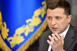 Tổng thống Ukraine Volodymyr Zelensky. (Ảnh: AFP/TTXVN)