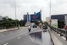 Cầu vượt Nguyễn Hữu Cảnh. (Ảnh: TTXVN)