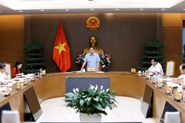 Phó Thủ tướng Lê Minh Khái phát biểu. (Ảnh: An Đăng/TTXVN)