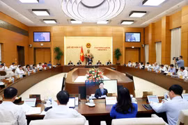 Toàn cảnh phiên họp của Ủy ban Thường vụ Quốc hội. (Ảnh: Doãn Tấn/TTXVN)