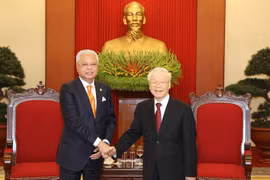 Tổng Bí thư Nguyễn Phú Trọng tiếp Thủ tướng Malaysia Dato’ Sri Ismail Sabri bin Yaakob thăm chính thức Việt Nam. (Ảnh: Trí Dũng/TTXVN)
