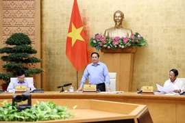 Thủ tướng Phạm Minh Chính chủ trì phiên họp. (Ảnh: Dương Giang/TTXVN)