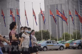 Đường phố ở thủ đô Bình Nhưỡng, Triều Tiên. (Ảnh: AFP/TTXVN)