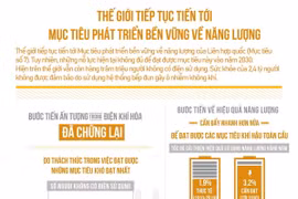 Thế giới tiến tới mục tiêu phát triển bền vững về năng lượng.