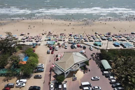 Một bãi tắm biển tại Bà Rịa-Vũng Tàu. (Ảnh: Huỳnh Ngọc Sơn/TTXVN)