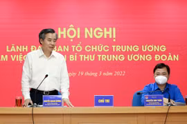 Đại diện lãnh đạo Ban Tổ chức Trung ương làm việc với Ban Bí thư Trung ương Đoàn Thanh niên Cộng sản Hồ Chí Minh. (Nguồn: Doanthanhnien.vn)