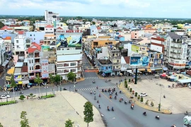 Thành phố Sóc Trăng hôm nay. (Ảnh: Trung Hiếu/TTXVN)