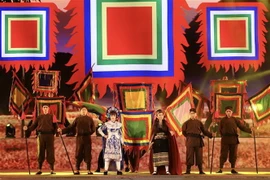 Nhạc cảnh 'Dưới cờ Tây Sơn.' (Ảnh: Hồng Giang/TTXVN)