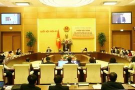 Quang cảnh phiên giải trình. (Ảnh: An Đăng/TTXVN)