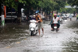 Một tuyến phố bị ngập khi có mưa lớn. (Ảnh minh họa. Nguồn: TTXVN)