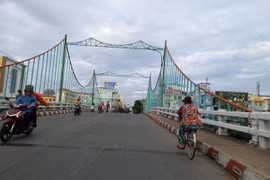 Vụ nổ súng xảy ra tại cầu Quay thuộc phường 1, thành phố Mỹ Tho. (Nguồn: Công an Thành phố Hồ Chí Minh)