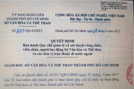 TP.HCM ban hành quy chế quản lý nghệ sỹ đi công tác ở nước ngoài.