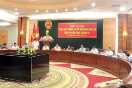 Toàn cảnh buổi giao ban. (Ảnh: TTXVN)