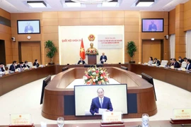 Chủ tịch nước Nguyễn Xuân Phúc phát biểu. (Ảnh: Doãn Tấn/TTXVN)