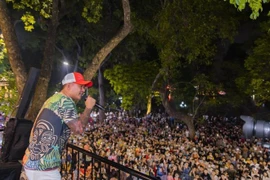 Buổi biểu diễn của Tuấn Hưng thu hút hàng nghìn khán giả. (Ảnh: FBNV)