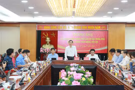 Quang cảnh họp báo. (Ảnh: Phương Hoa/TTXVN)