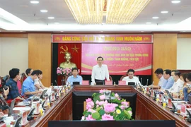 Quang cảnh họp báo. (Ảnh: Phương Hoa/TTXVN)