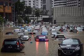 Ngập lụt ở Kuala Lumpur. (Nguồn: Bernama)