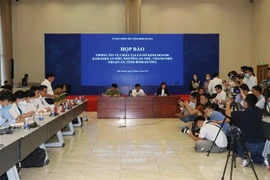 Quang cảnh buổi họp báo. (Ảnh: Chí Tưởng/TTXVN)