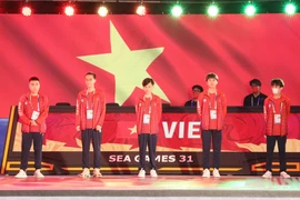 Các vận động viên Đội tuyển quốc gia Việt Nam. (Ảnh: Minh Đông/TTXVN)