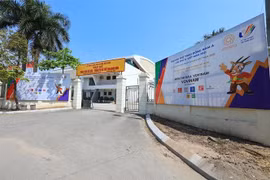 Nhà thi đấu Sóc Sơn là nơi diễn ra môn thi đấu Vovinam tại SEA Games 31. (Ảnh: Tuấn Anh/TTXVN)