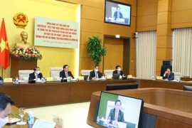 Quang cảnh buổi làm việc. (Ảnh: Văn Điệp/TTXVN)