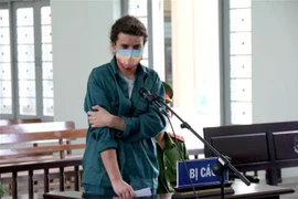 Bị cáo Shedko Dmitrii tại phiên tòa. (Ảnh: Nguyễn Thanh/TTXVN)