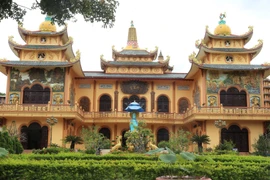 Phương Liên tịnh xứ, thôn Phú An, xã Phú Hội, huyện Đức Trọng, tỉnh Lâm Đồng. (Ảnh: Tuấn Anh/TTXVN)