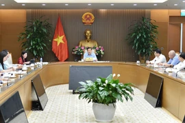 Phó Thủ tướng Lê Minh Khái phát biểu. (Ảnh: An Đăng/TTXVN)