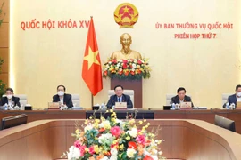 Chủ tịch Quốc hội Vương Đình Huệ phát biểu. (Ảnh: Doãn Tấn/TTXVN)