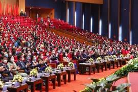 Các đại biểu dự Lễ khai mạc Đại hội. (Ảnh: Dương Giang/TTXVN)