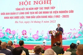 Thủ tướng Phạm Minh Chính phát biểu. (Ảnh: Dương Giang/TTXVN)