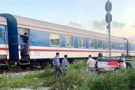 Hiện trường vụ tai nạn. (Ảnh: TTXVN phát)