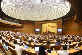 Toàn cảnh phiên họp của Quốc hội. (Ảnh: Văn Điệp/TTXVN)